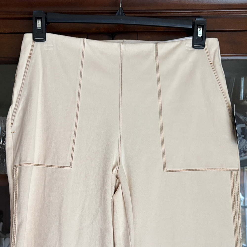 NWT Lysse Knit Denim Wide Leg Pants L - Picture 3 of 14